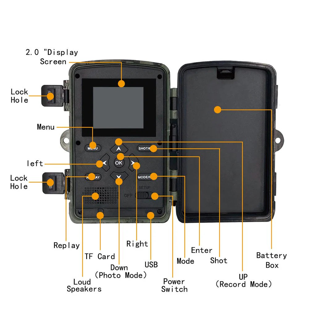 Trail Camera 12MP Infrared Night Vision R27488