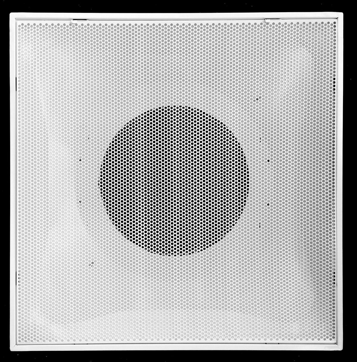 24x22 T-Bar Drop Ceiling Perforated Return Grill with Metal Back Casing and 6x22 Collar S3662