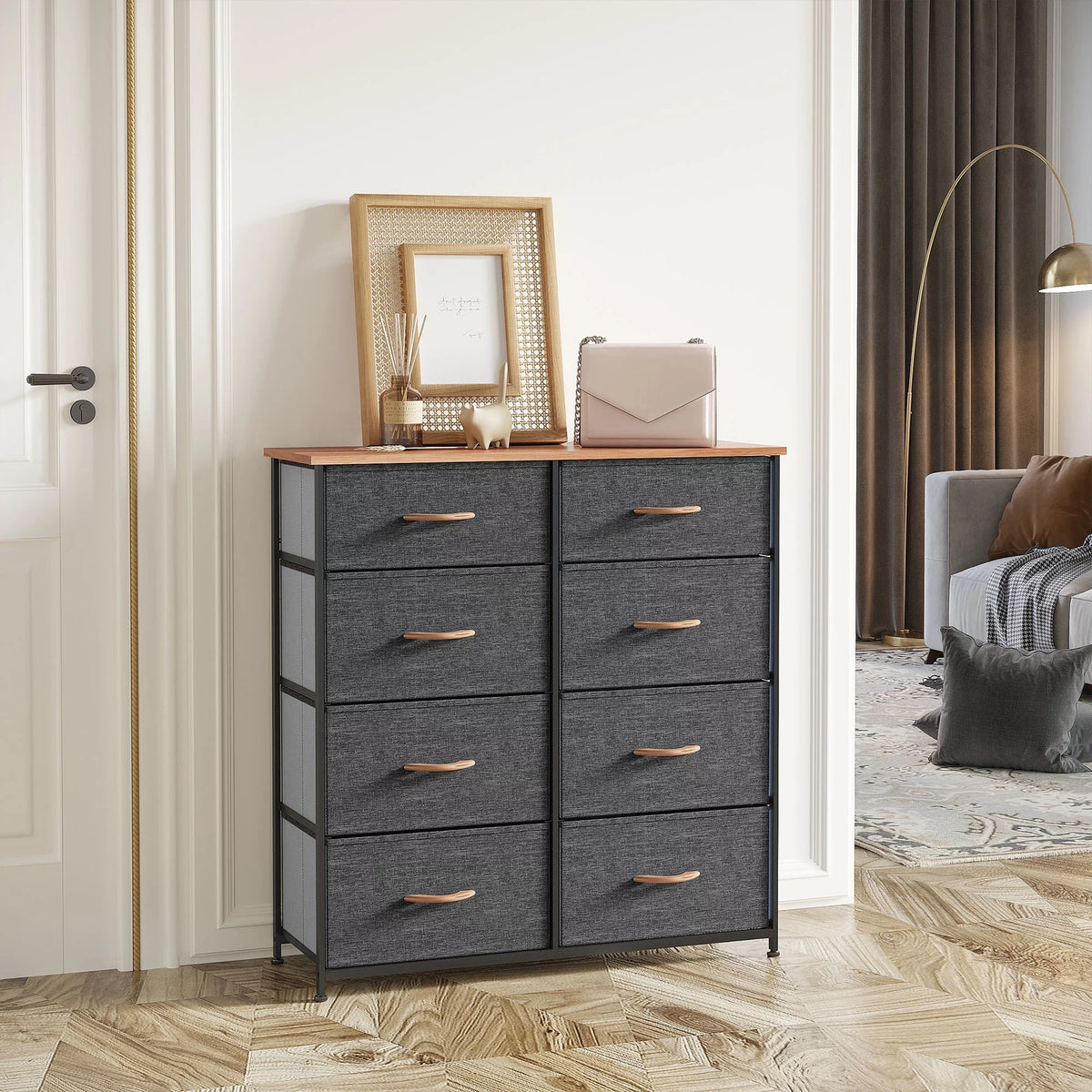 8 Drawer Fabric Dresser M459