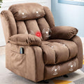 Navy Massage Recliner Chair with Heat and Vibration K922866