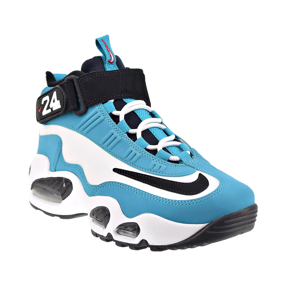 Aqua Marine Black White Men's Shoes A16861