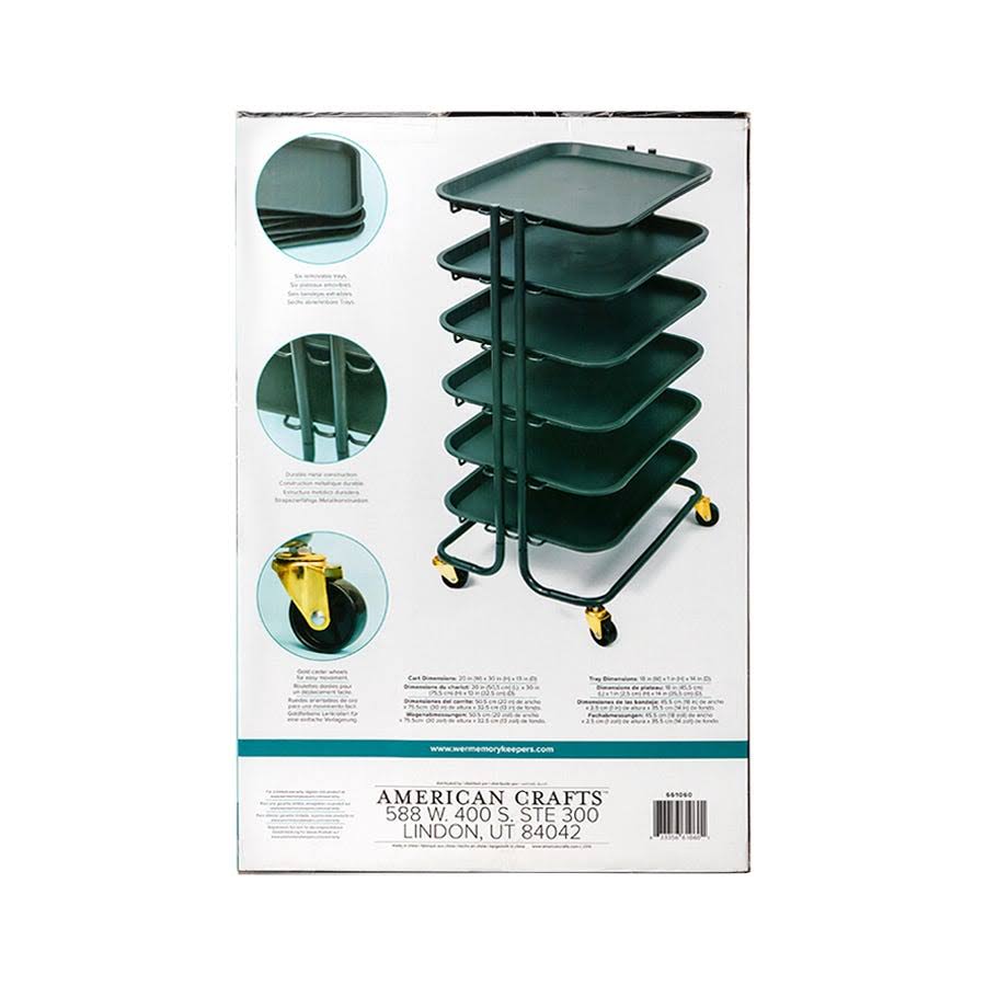Project Cart with 6 Removable Trays J589584