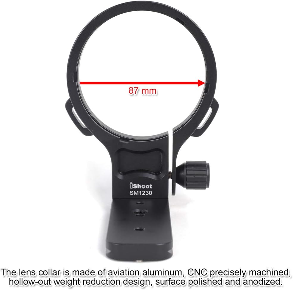 CNC Machined Lens Collar Tripod Mount Ring ARCA Fit Z377