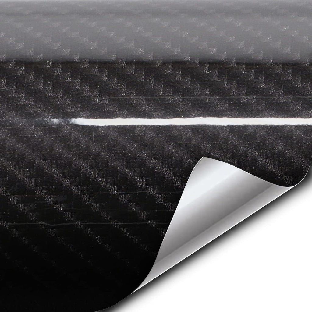 Black Carbon Fiber Vinyl Wrap 5ft x 5ft C420600