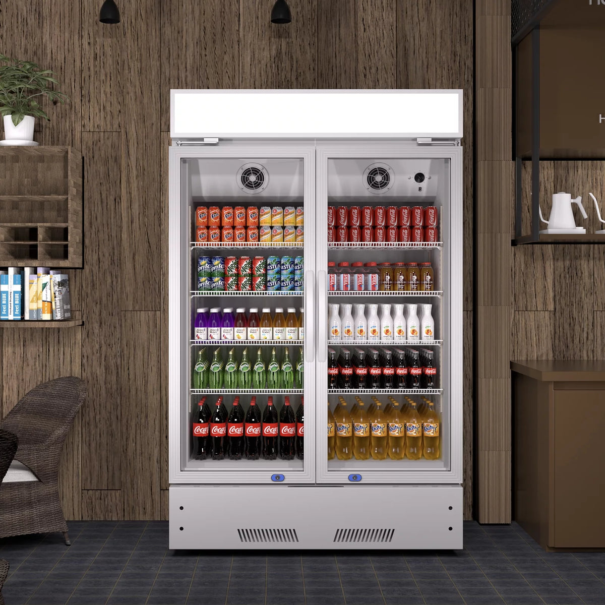 38" Glass Door Merchandiser Refrigerator P75602