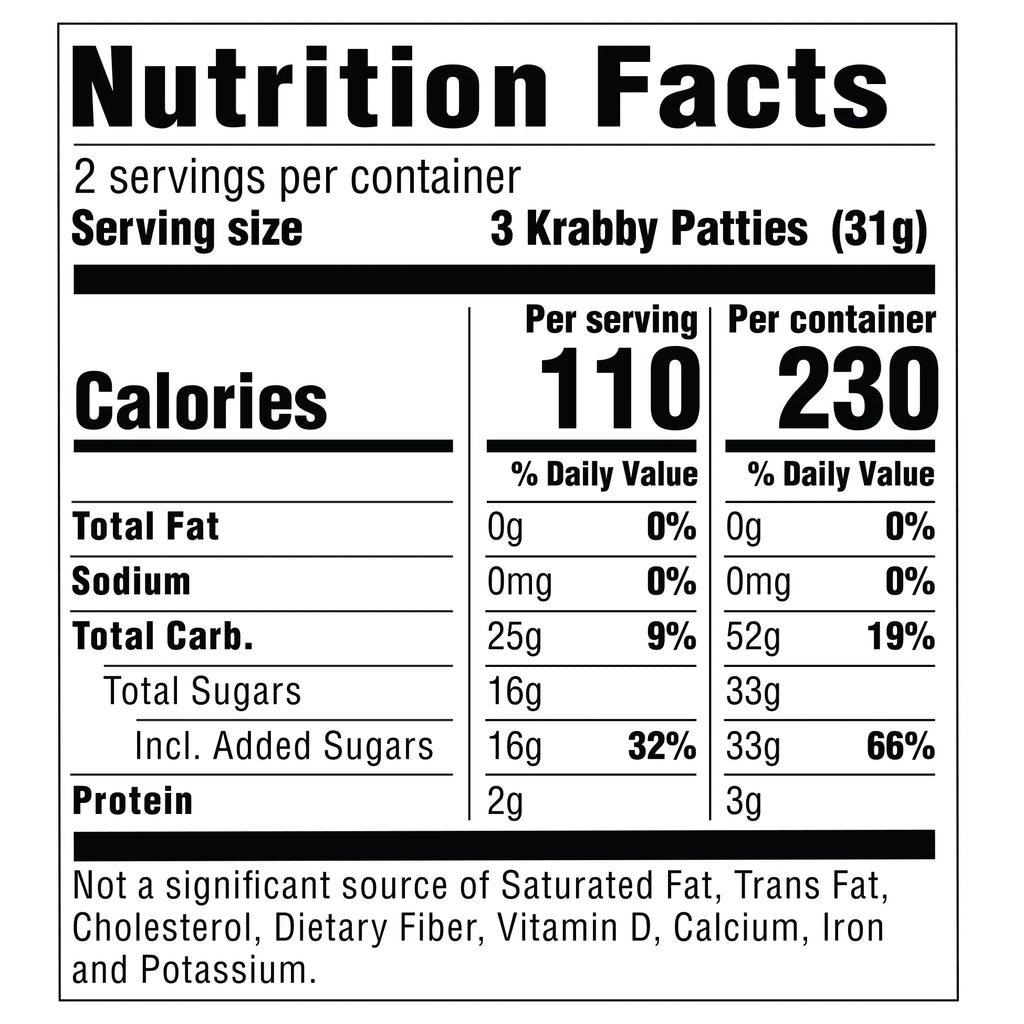 SpongeBob SquarePants Krabby Patties Gummy Candy Box, 2.19oz T591