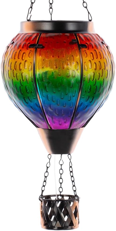 Metal & Glass Solar Lantern with Candle Holder U940