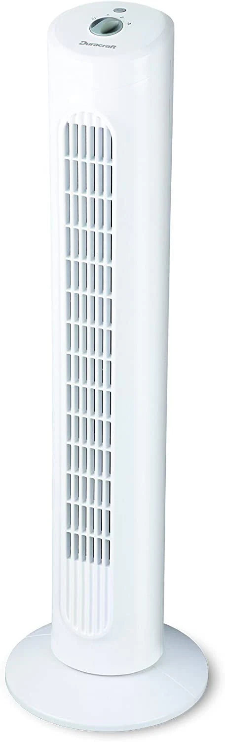 White 3-speed Tower Fan O141