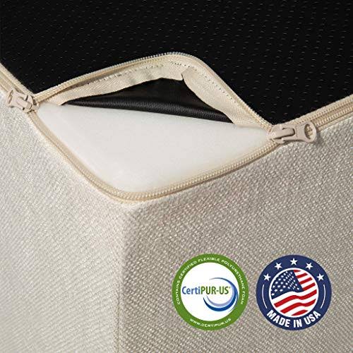 4-Step Pet Steps with CertiPUR-US Certified Foam, Ivory, 18 inch, Medium C279444