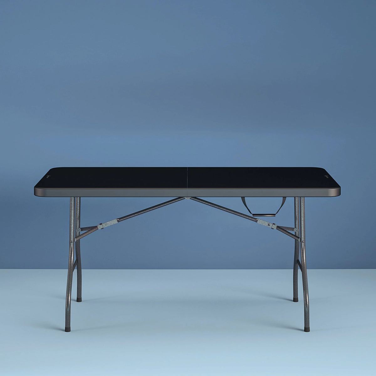 Black 6 Foot Folding Table S821693