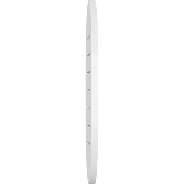 Vertical Round Ended Surface Mount PVC Gable Vent X406042