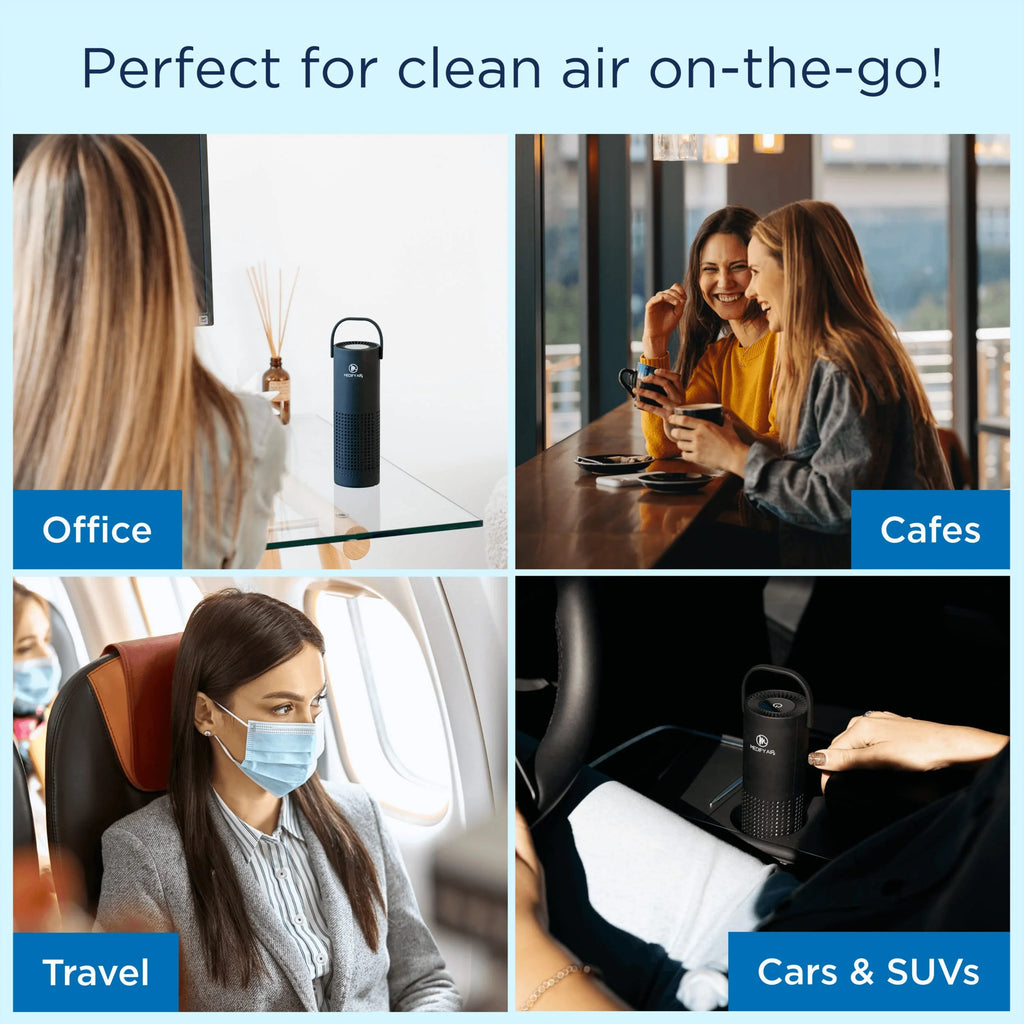 Portable Air Purifier with True HEPA H13 Filter, Black C4486