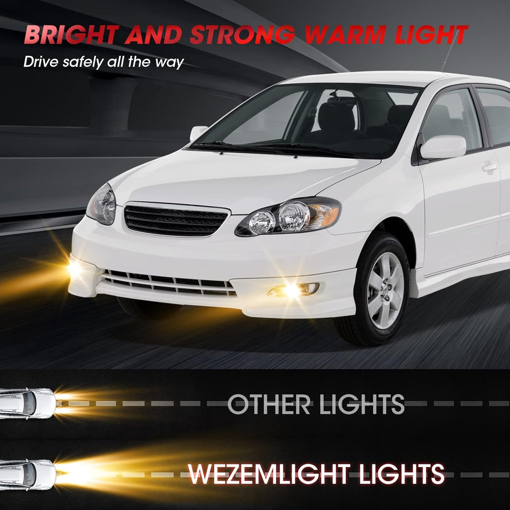 Fog Lights with Halogen Bulbs Switch and Wiring Kit 1 Set J9399