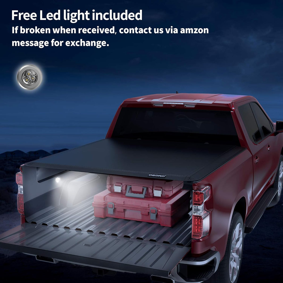 Soft Tri-Fold Truck Bed Tonneau Cover with 6.5 ft Bed O4642