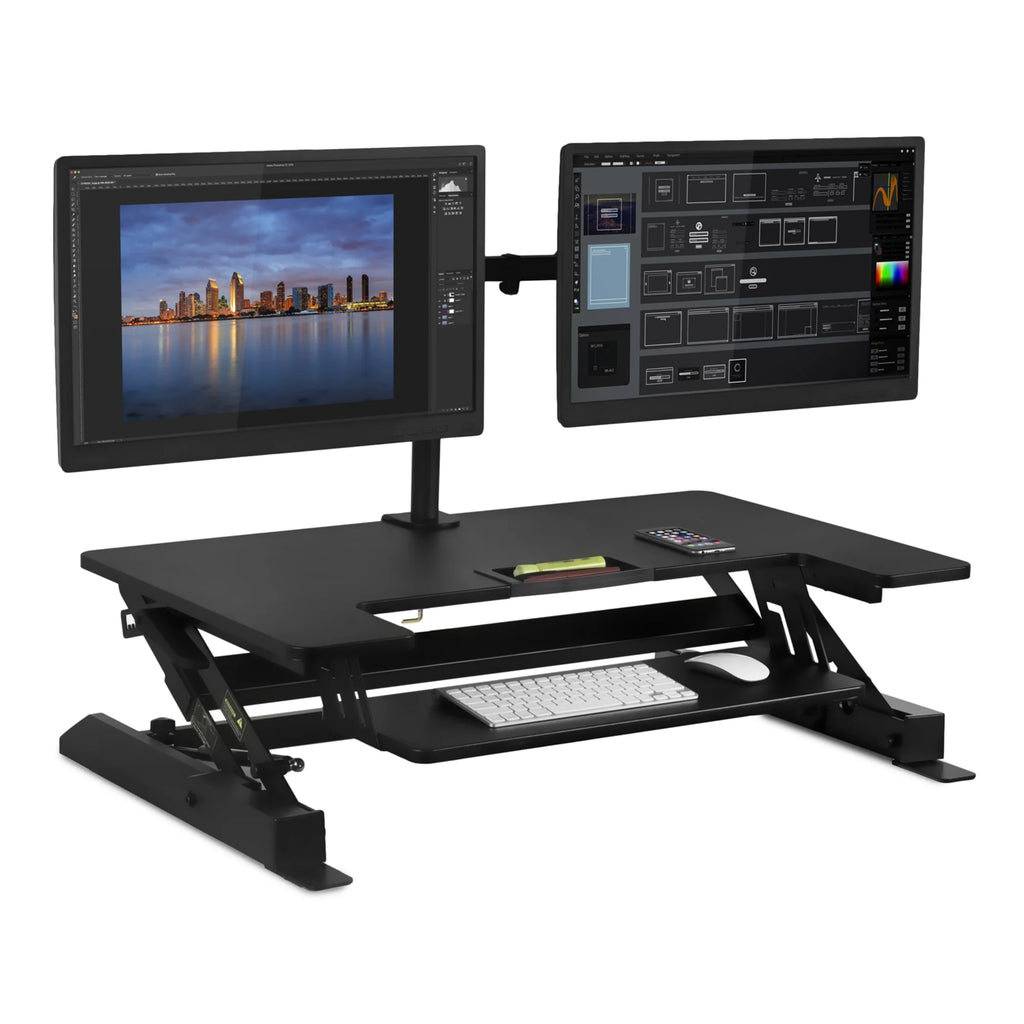 Black Standing Desk Converter Y358294