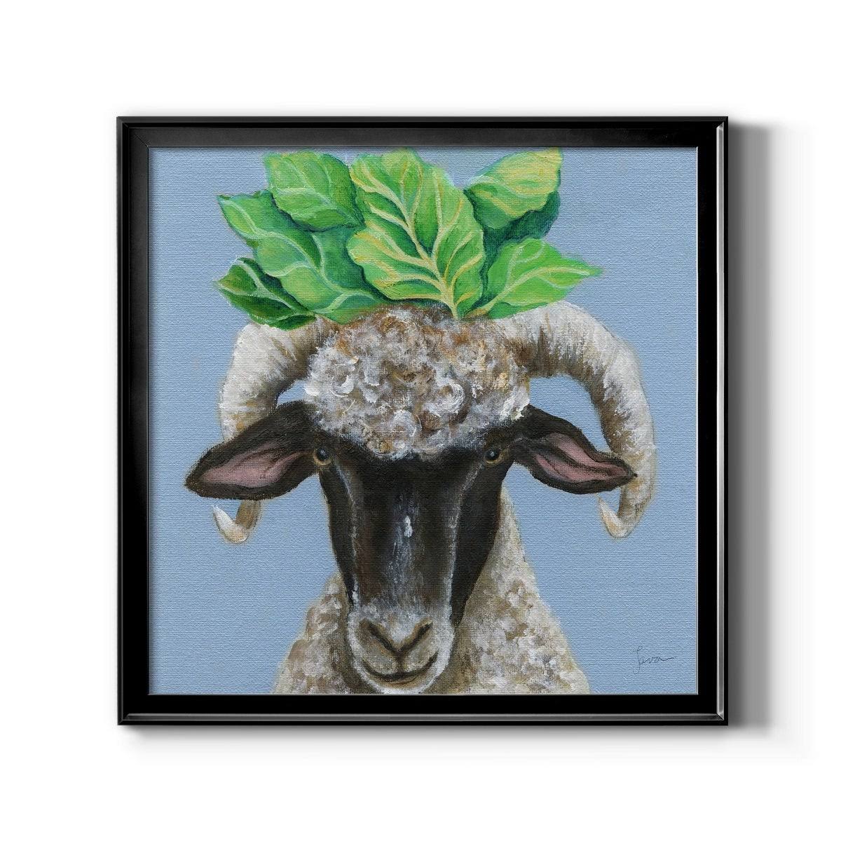 Black 32x32 Framed Canvas A105
