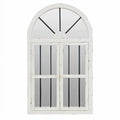 White Arched Window Wall Mirror 42" x 25" R35744