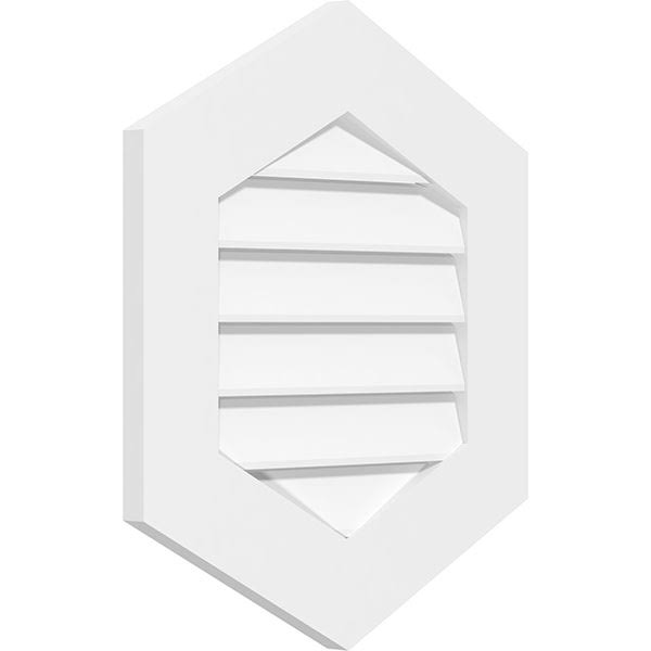 Vertical Peaked Surface Mount PVC Gable Vent K5547