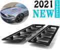 Car Hood Vent Louvers Air Flow Intake Side Scoop Black F9616