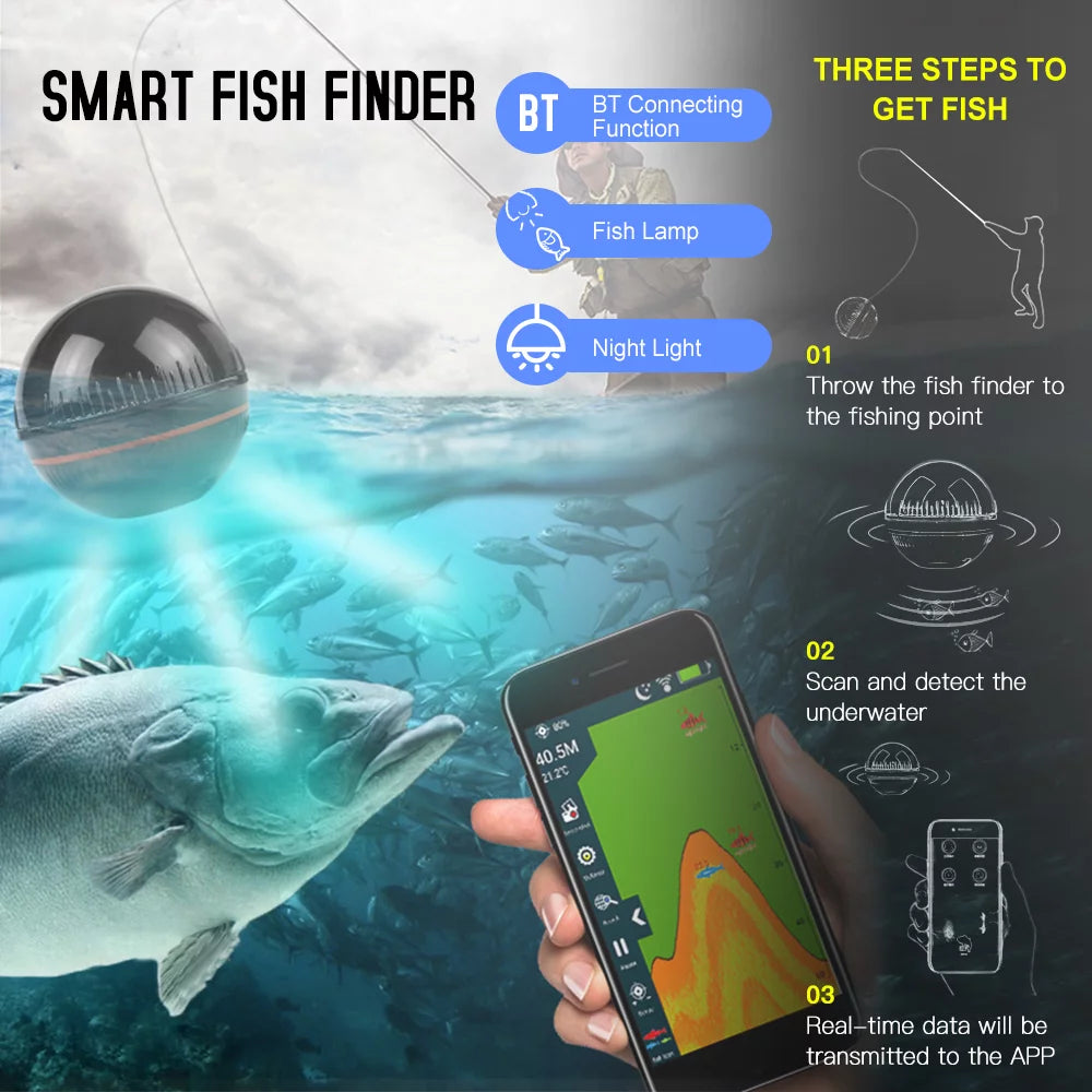 Portable Fish Detector Depth Finder H4089