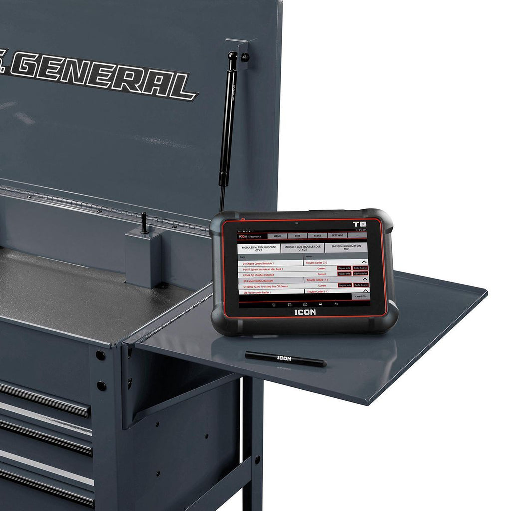 Folding Side Tray for 4-Drawer Tech Cart Z7699