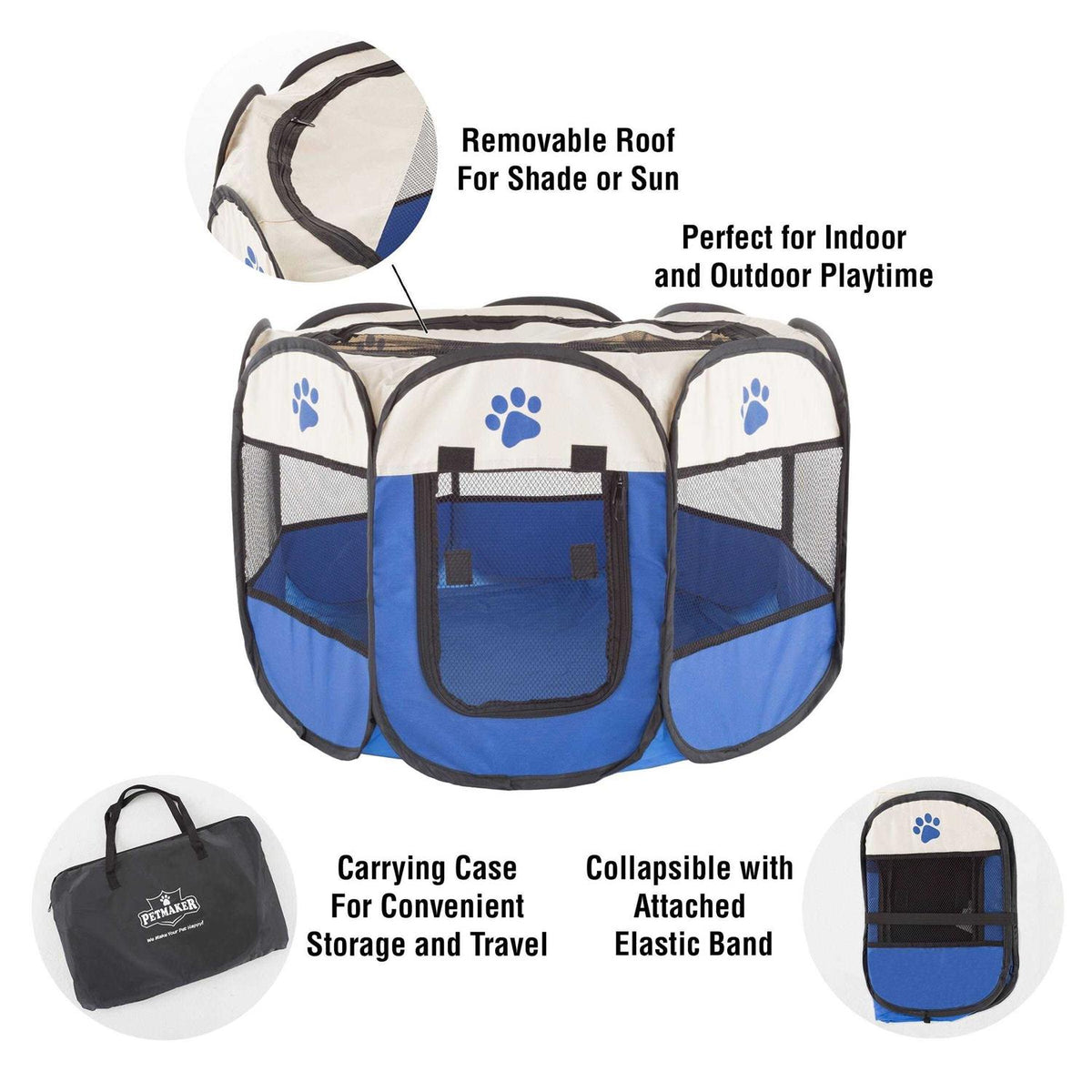 Portable Pop-Up Pet Play Pen with Carrying Bag V764