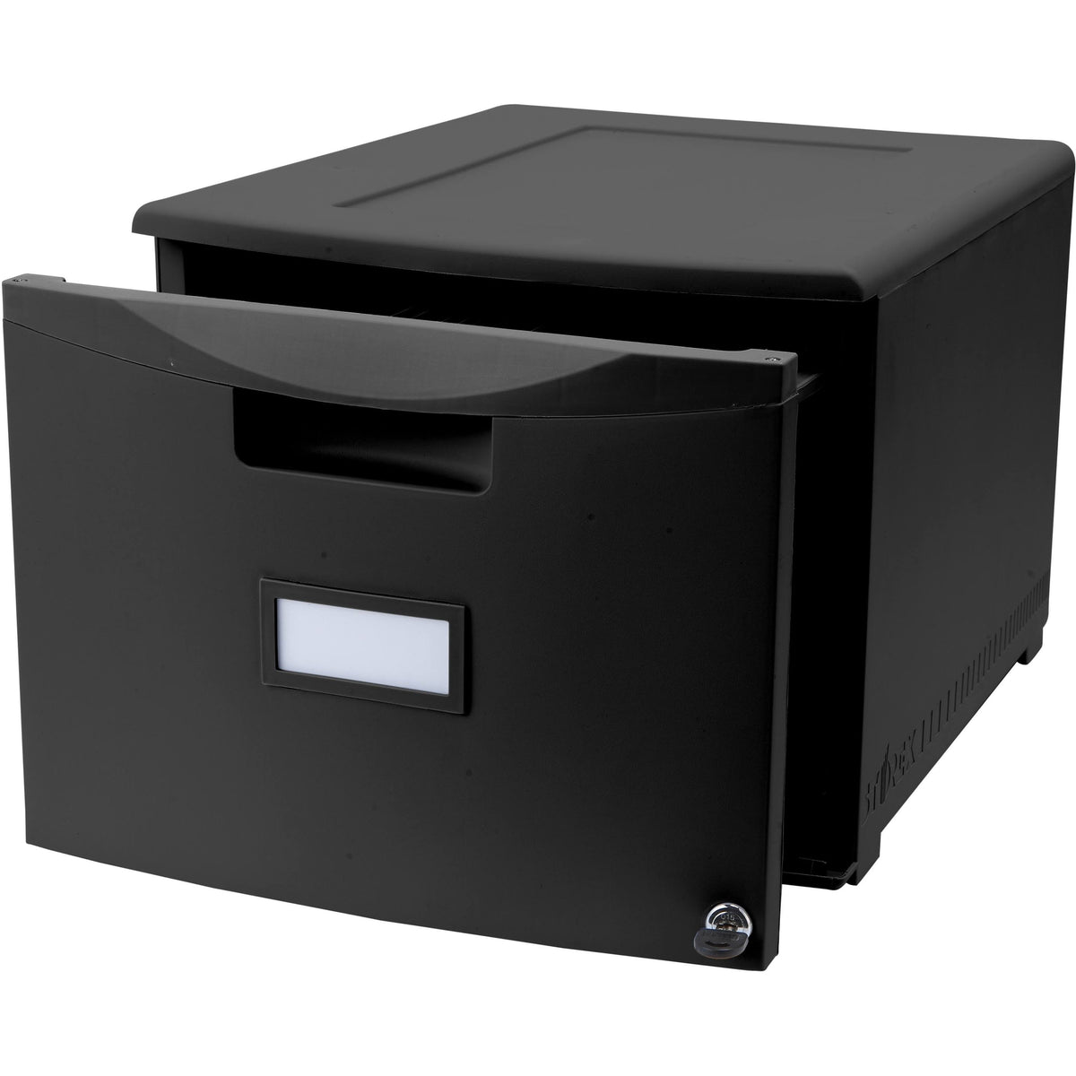Black 1-Drawer Locking File Cabinet N74880