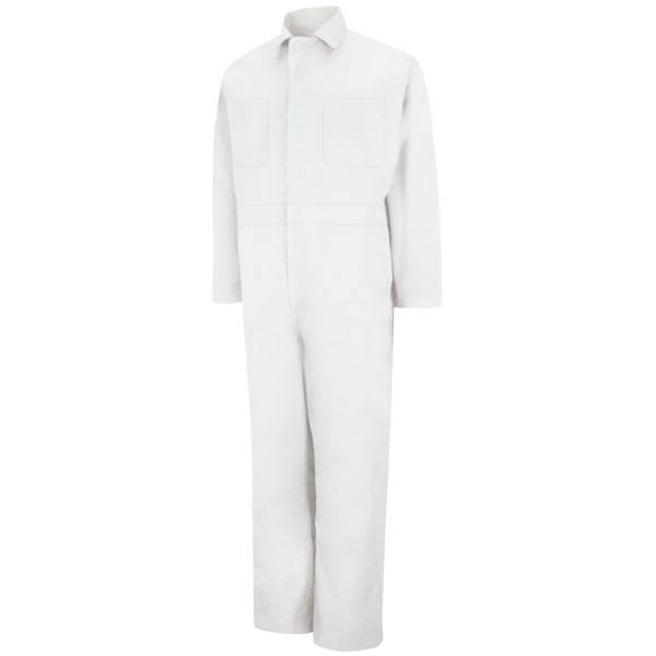 White Twill Action Back Coverall A238961