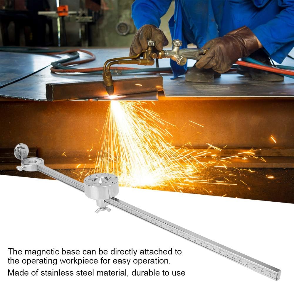Adjustable Torch Round Compass Cutting Roller Magnetic Guide Wheel S5176