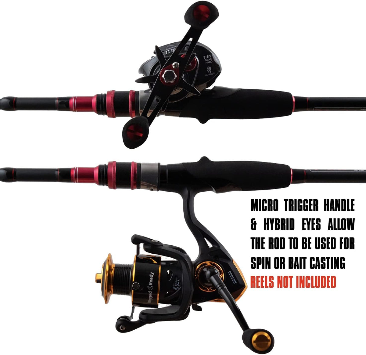 Telescopic Rod 240 & 210cm with 3 Tips U8772