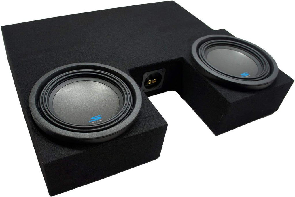 Compatible with Toyota Tundra Double Cab Truck Dual 10 Sub Box Enclosure U8975