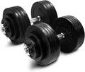 200 lbs Adjustable Cast Iron Dumbbell Set E31587