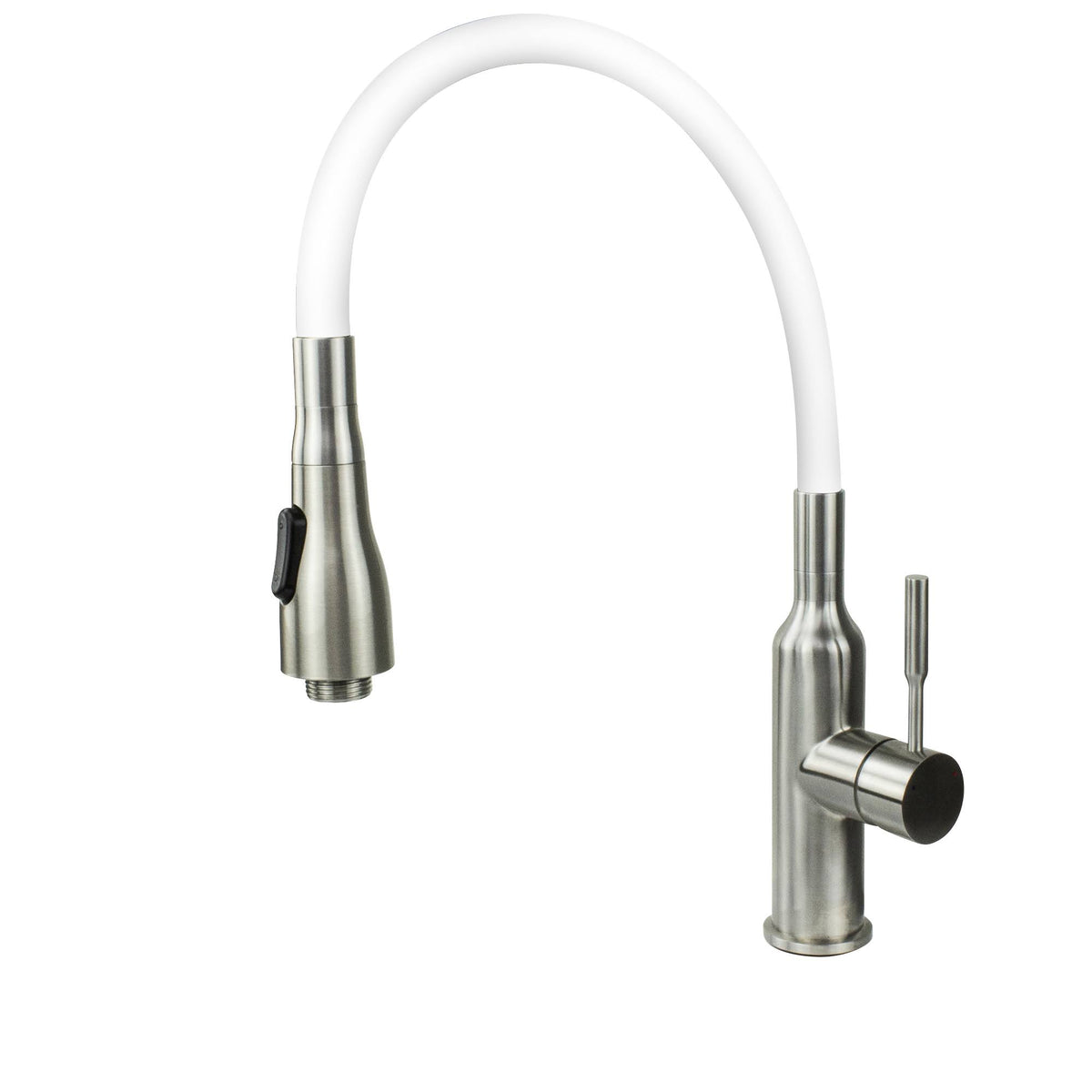 White 24-in Laundry Cabinet Sink with Stainless Steel Faucet and Basket Y1704
