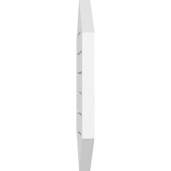 Vertical Peaked Surface Mount PVC Gable Vent J213102
