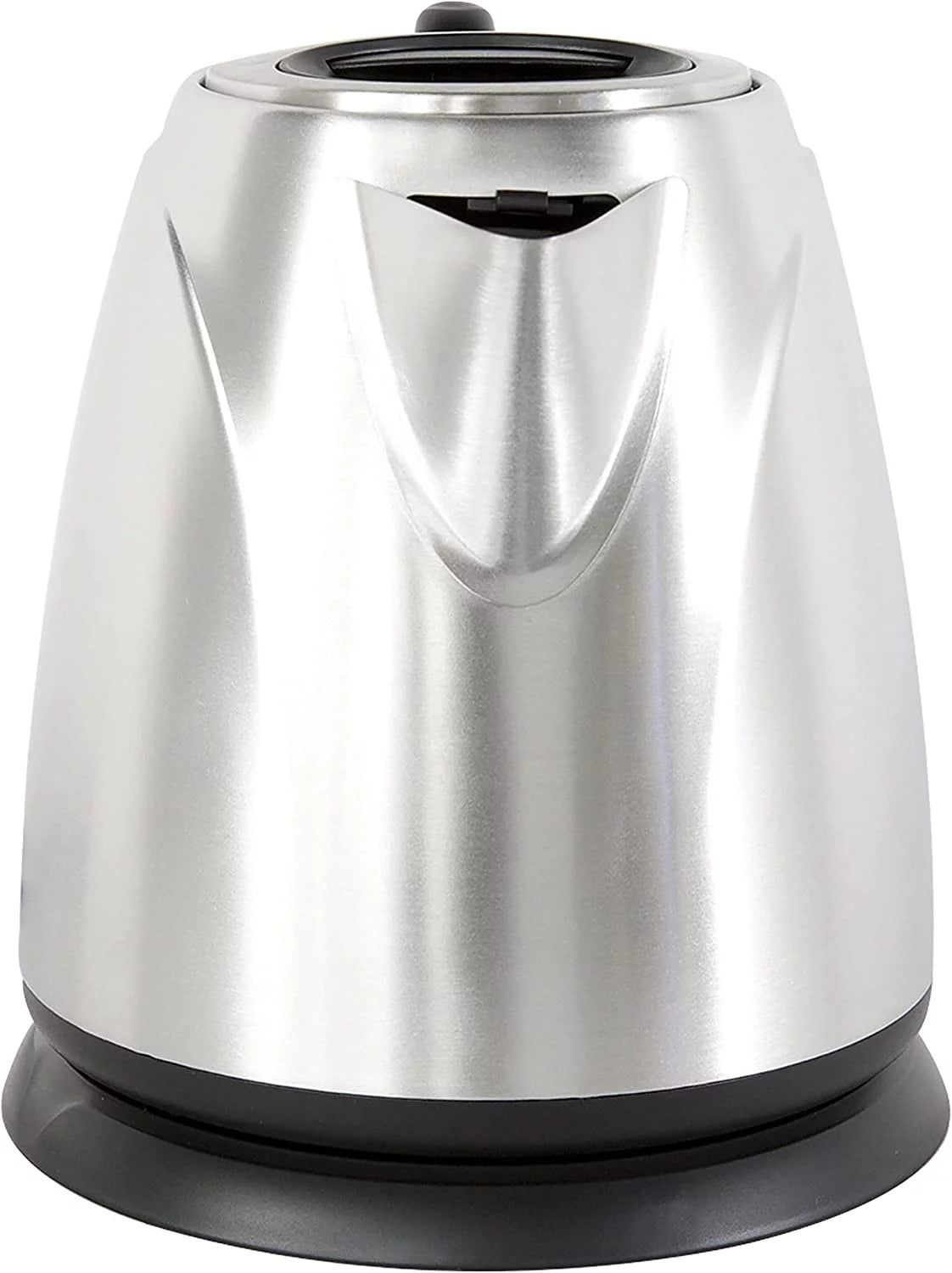 Cordless Compact Electric Kettle in Brushed Stainless Steel, 1-Liter, Silver Q205