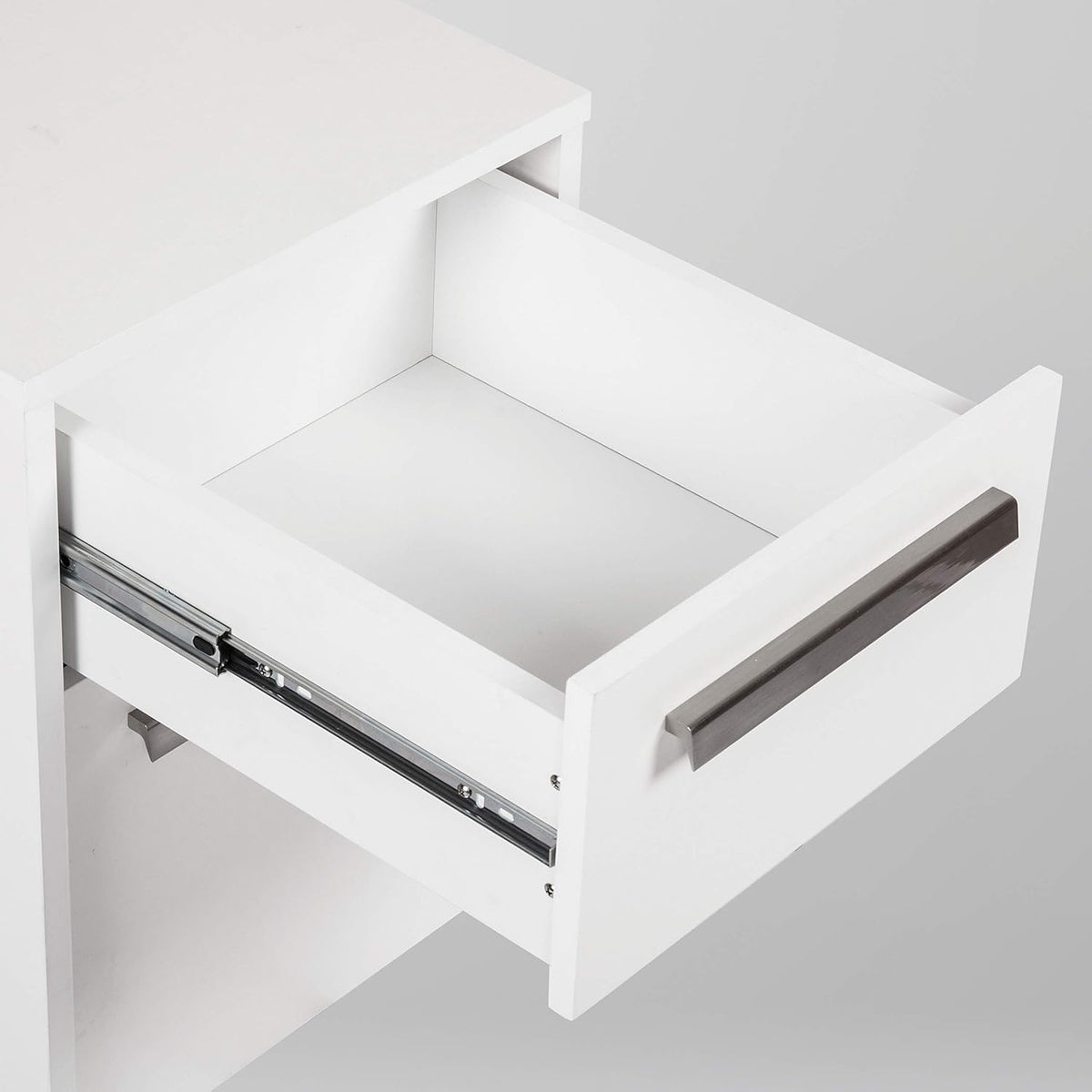 White Wood Grain 2-Drawer Mobile File Cabinet P585