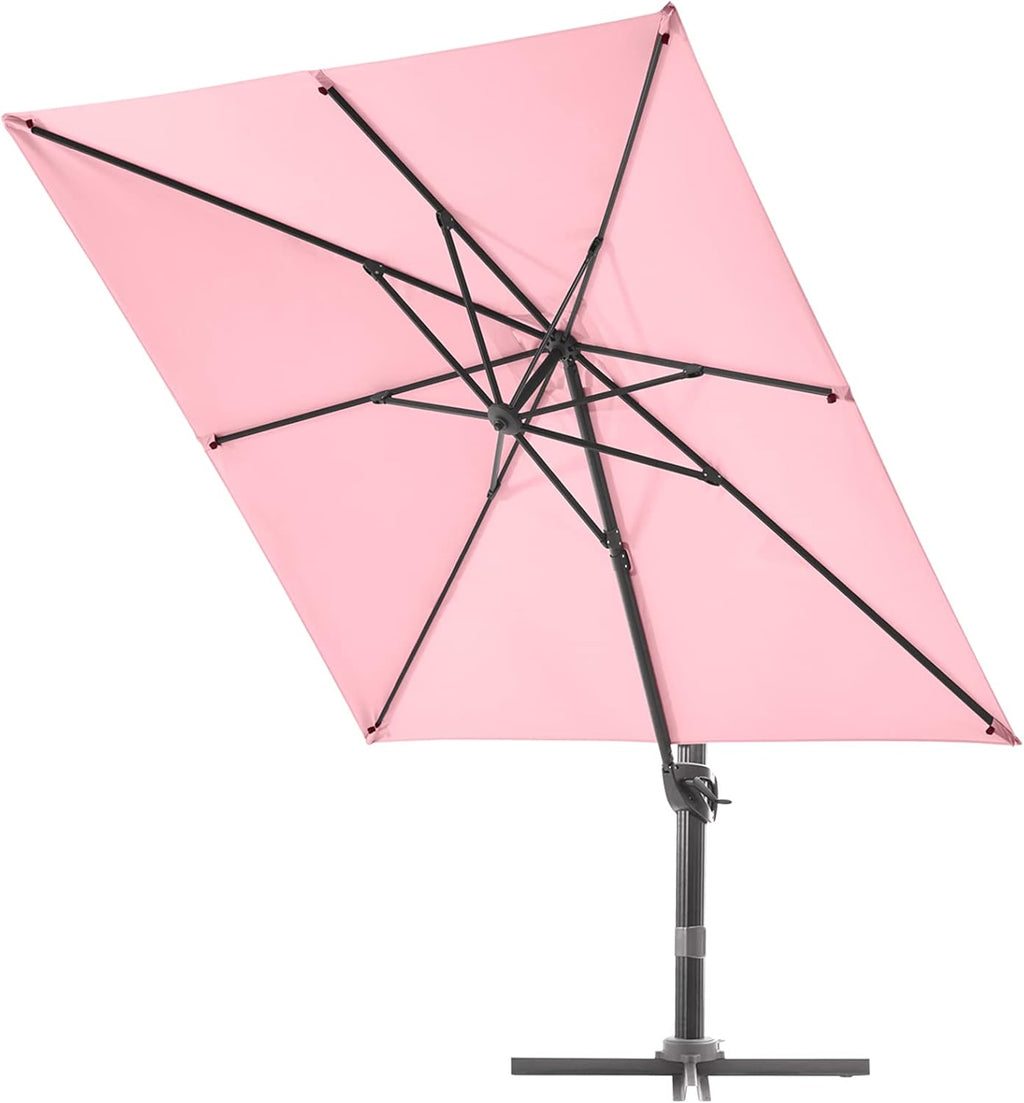 9x9 ft. Square Aluminum Cantilever Umbrella O578