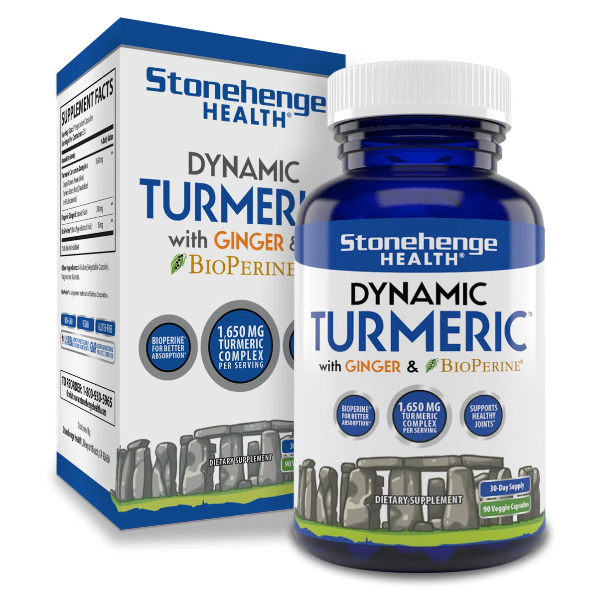 1,650 mg Turmeric Curcumin Ginger 90 Vegetarian Capsules Q17071