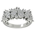 14K White Gold Diamond Cluster Ring, Size 7 S69879