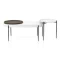 White 2-Piece Metal Coffee Table Set P204783