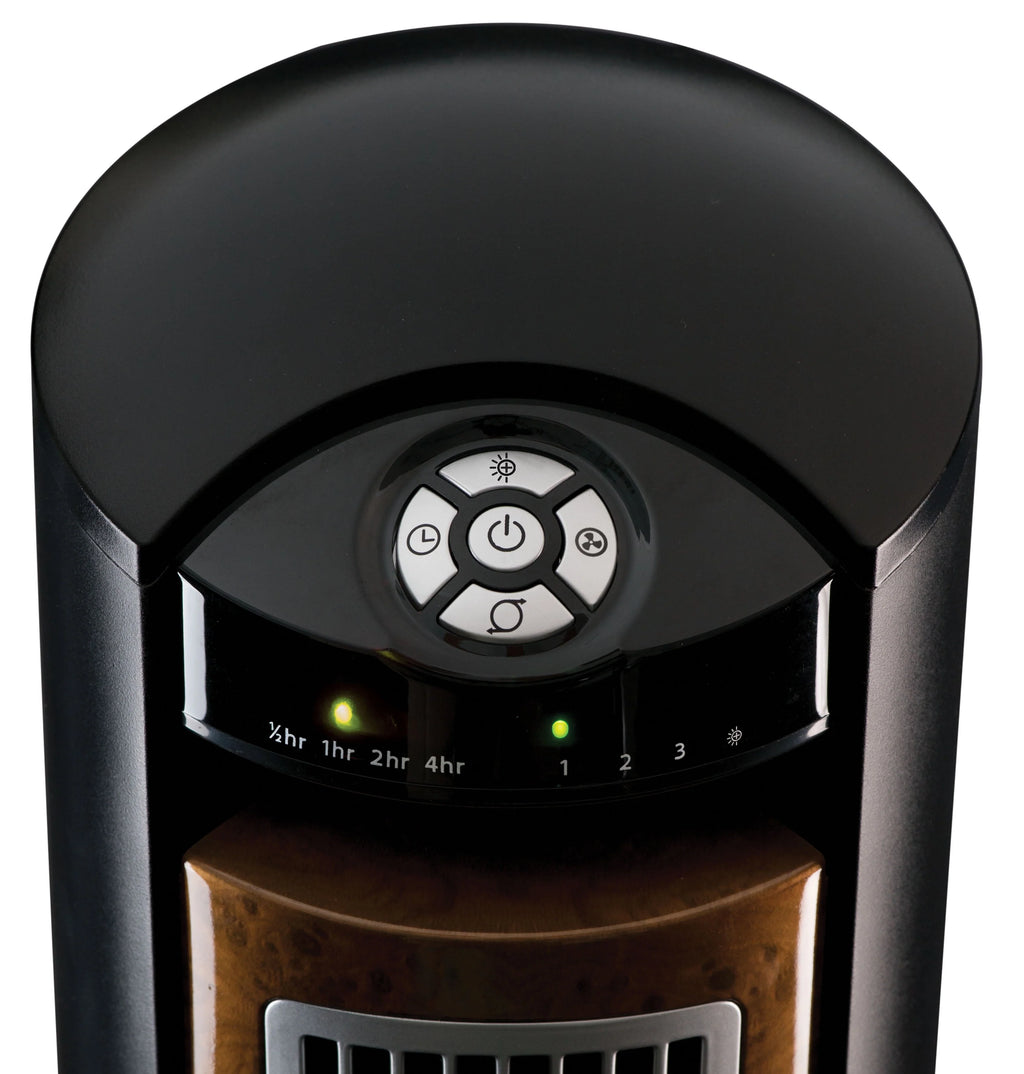 Black Brown Tower Fan with Remote Control I61412