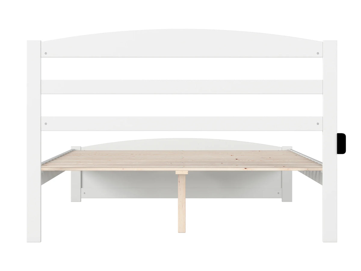 Queen Wood Platform Bed Frame with Headboard and Footboard V634960