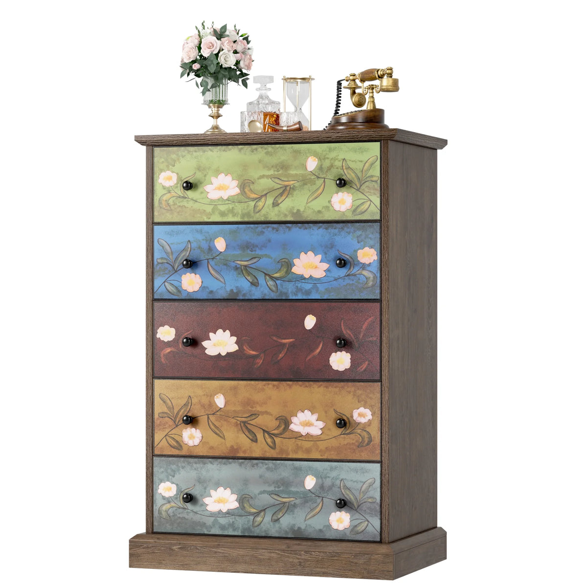 5 Drawer Wood Dresser B774