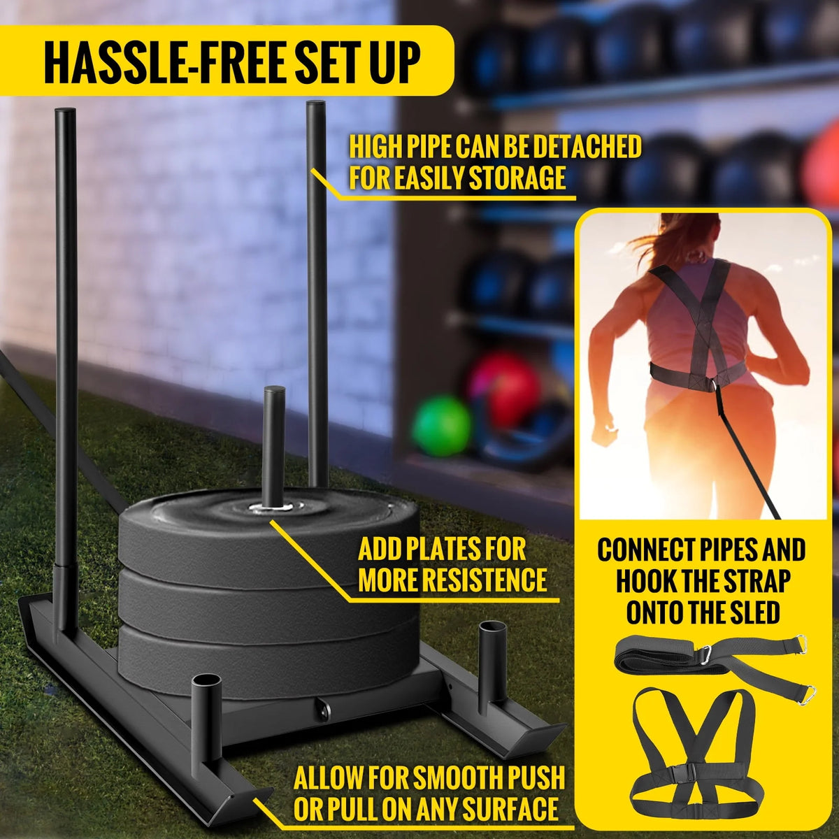 500lbs Capacity Training Sled P28838