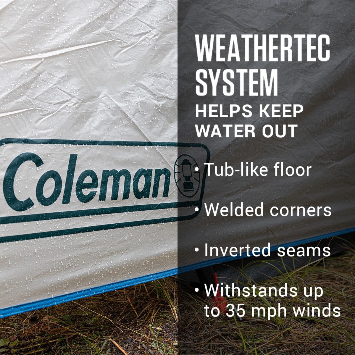 4 Person 2 Room Green Cabin Tent J35228