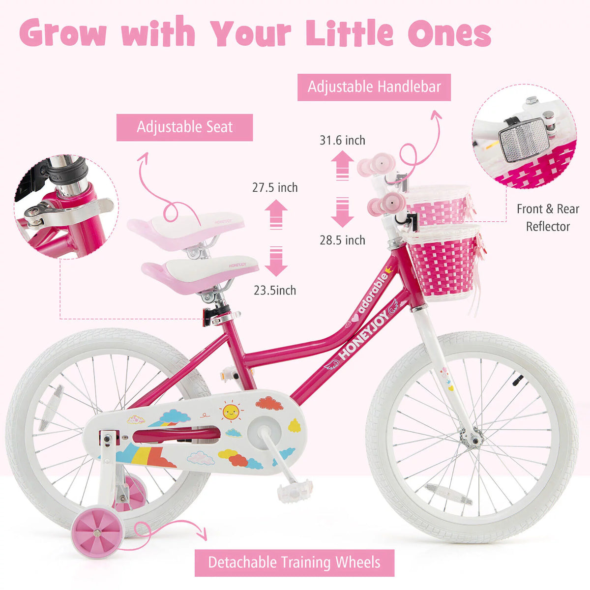 18'' Kids Bike with Training Wheels A157242