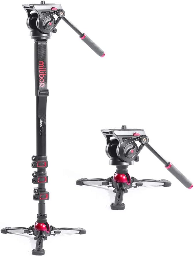 Aluminum Portable Fluid Head Camera Monopod 71.4 Max Height 10 Kilograms Max Load Capacity L930034