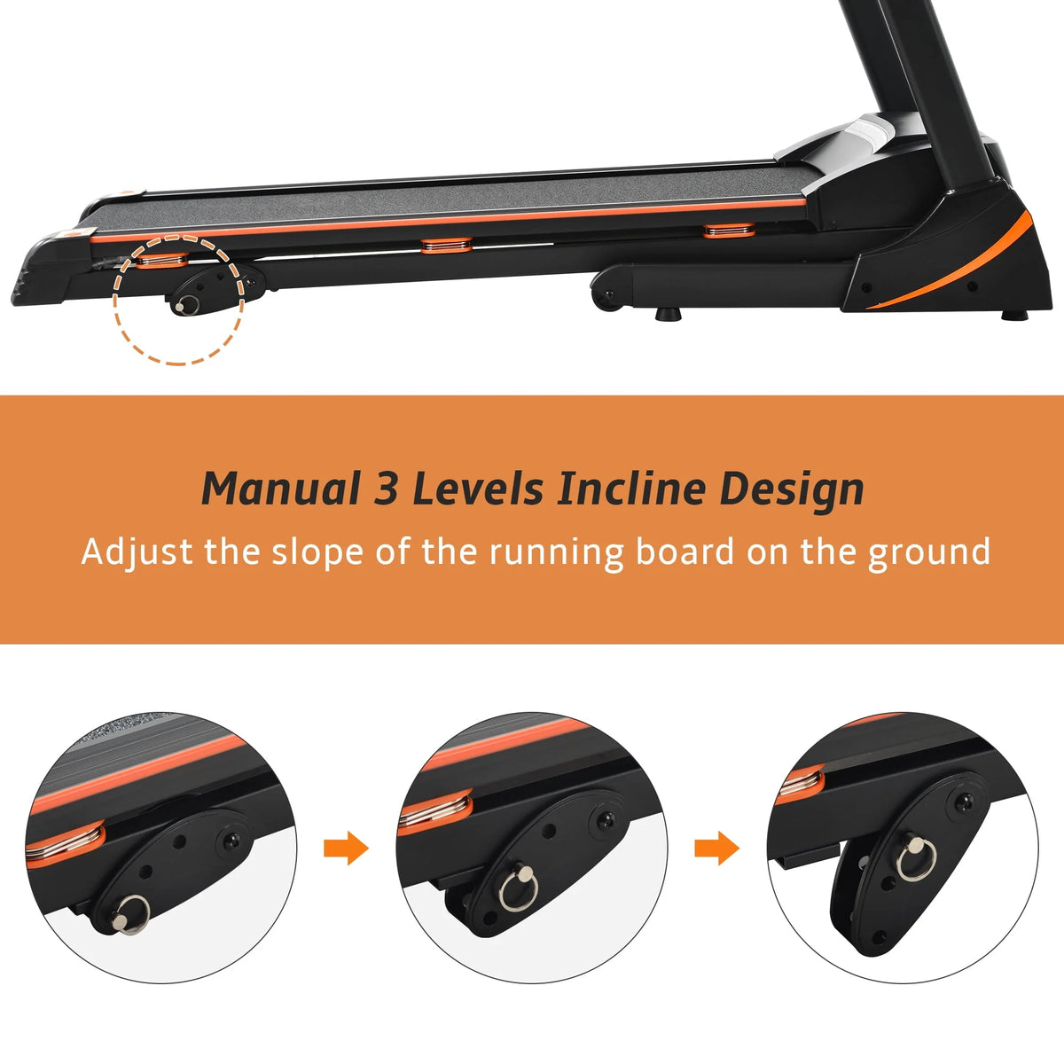 Folding Electric Treadmill with Incline S65892