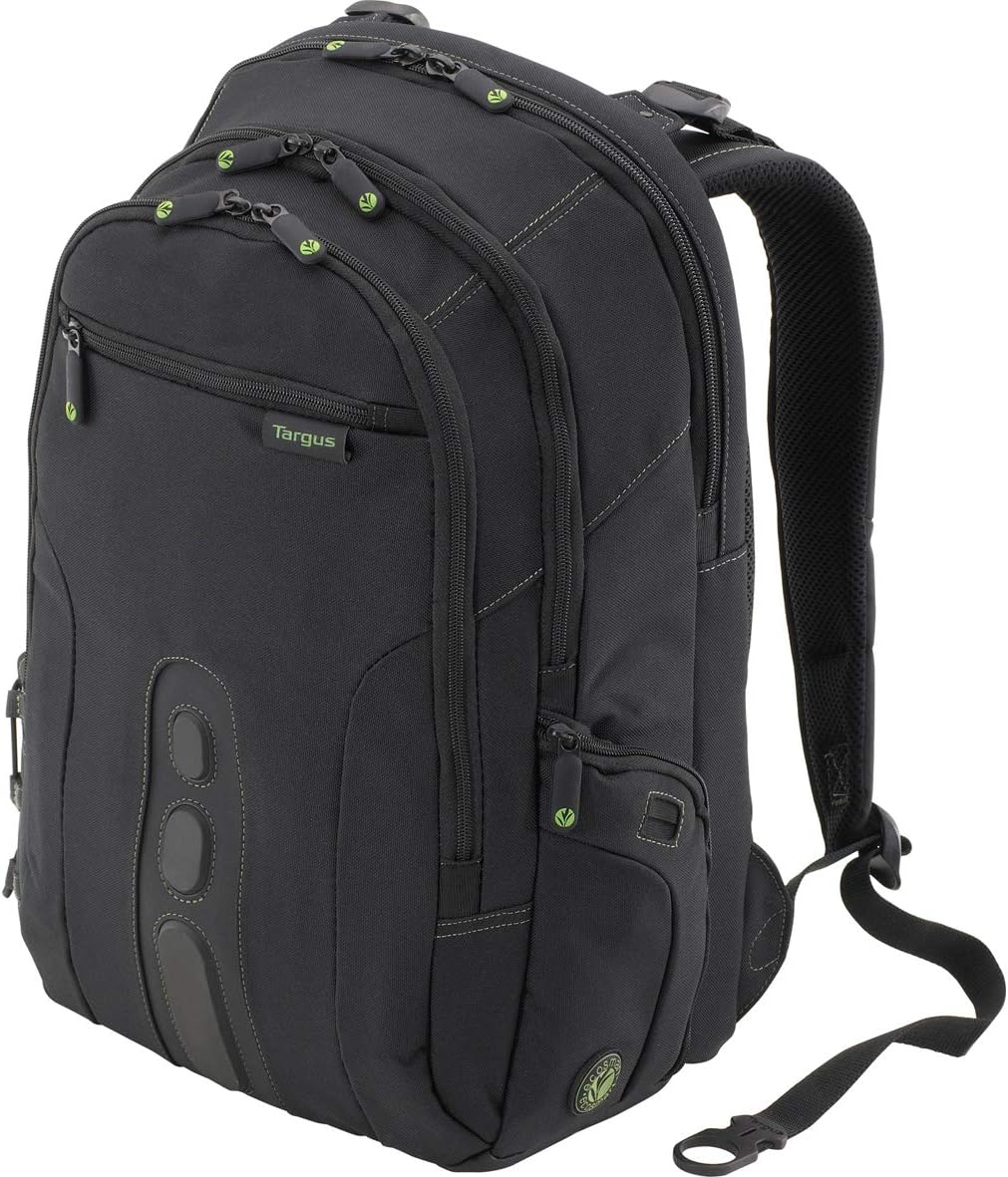 Black Travel Backpack with Removable Padded Slipcase for 17-Inch Laptop Y923299