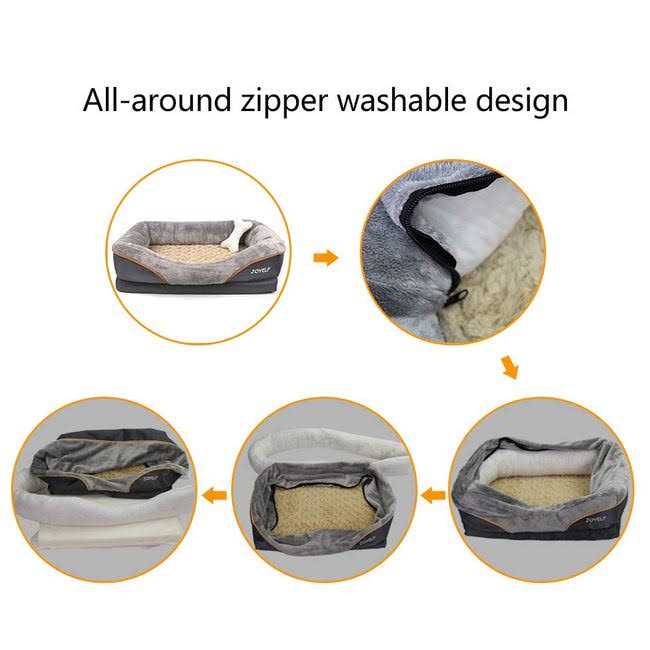 Large Memory Foam Orthopedic Dog Bed with Removable Washable Cover O26907